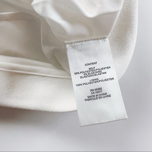 Tibi Structured Crepe Off-the-Shoulder Dress Ivory Size 2 - Picture 7 of 8